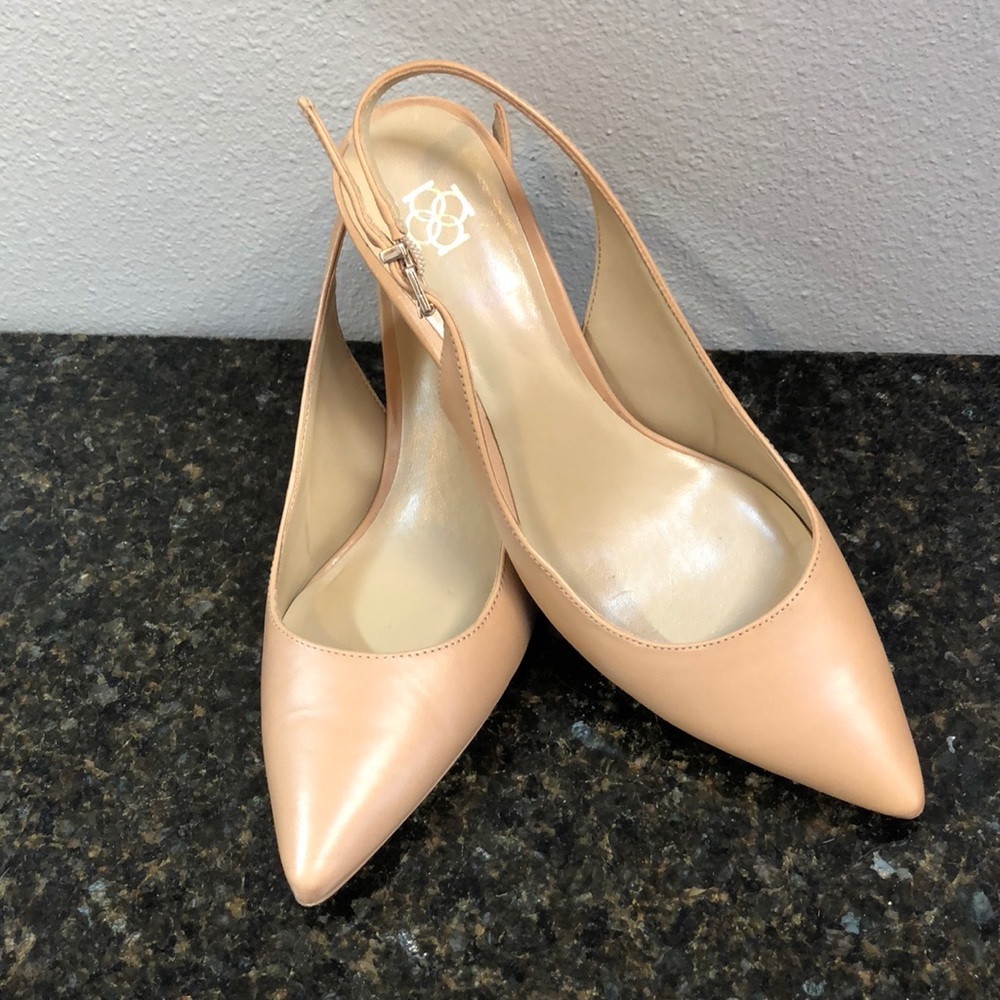 Ann Taylor Nude Sling back pumps sz6.5